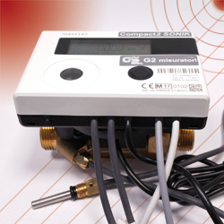 Contabilizzazione energia termica COMPACT2 SONIK - Misuratore di volume compatto ad ultrasuoni per calore.